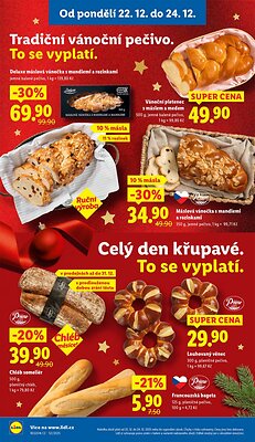 akční leták Lidl 22.12.2025-24.12.2025