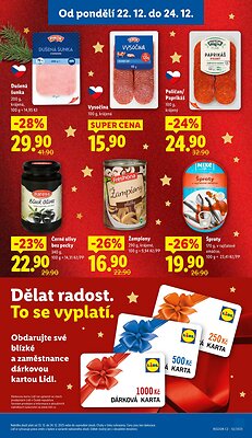akční leták Lidl 22.12.2025-24.12.2025