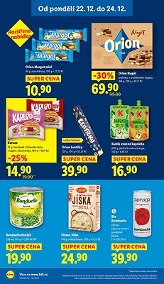 akční leták Lidl 22.12.2025-24.12.2025