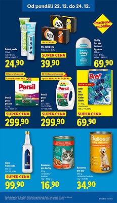 akční leták Lidl 22.12.2025-24.12.2025