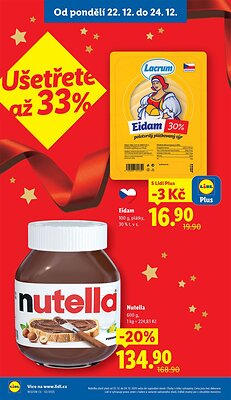 akční leták Lidl 22.12.2025-24.12.2025