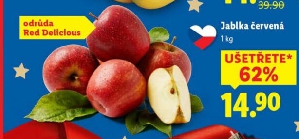 Jablka Red Delicious
