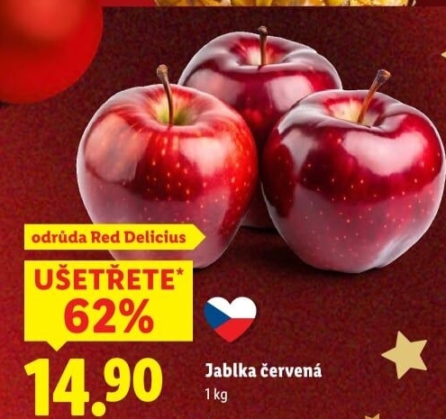 Jablka Red Delicious