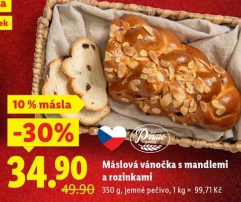 Vánočka máslová