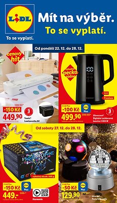 akční leták Lidl 22.12.2025-31.12.2025