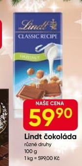 Čokoláda Lindt