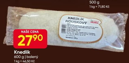 Knedlík houskový Hruška