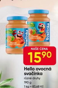 Přesnídávka Svačinka Hello