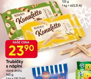 Trubičky vaflové Konafetto Roshen
