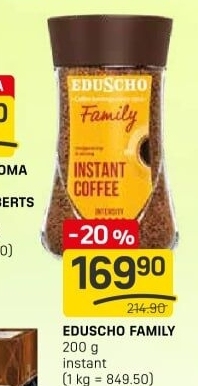 Instantní káva Family Eduscho