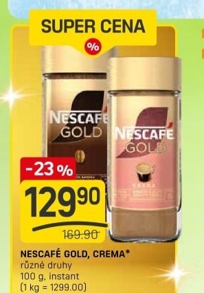 Instantní kávy Nescafé Gold