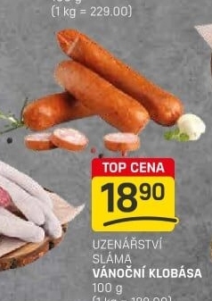 Klobása vánoční Sláma