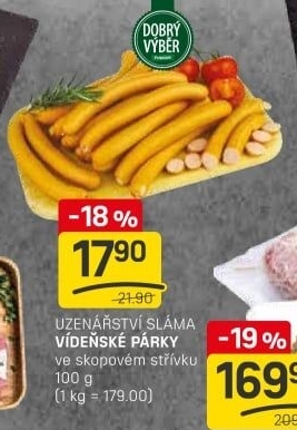 Párky vídeňské Sláma