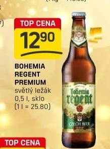 Pivo světlý ležák 12° Premium Bohemia Regent