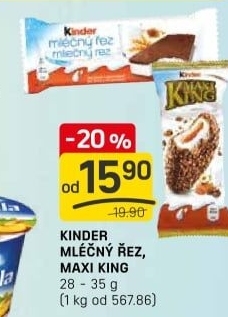 Řez mléčný Kinder
