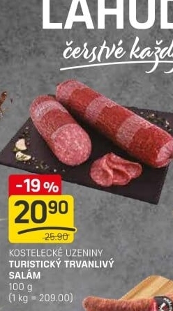 Salám turistický Kostelecké uzeniny