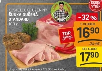 Šunka dušená standard Dobrý Výběr