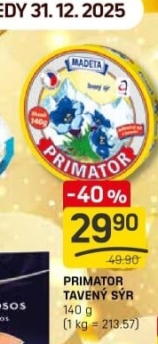 Sýr tavený Primátor Madeta