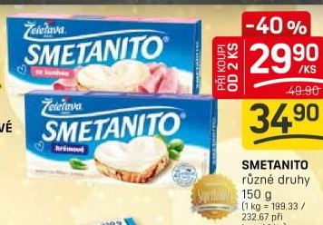 Sýr tavený Smetanito Želetava