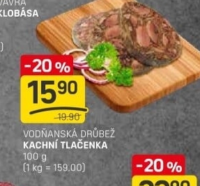 Tlačenka kachní originál česká Vodňanská kachna