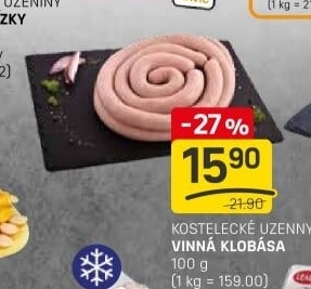 Vinná klobása Kostelecké uzeniny