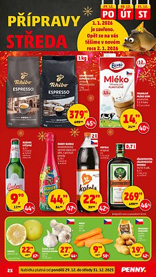 akční leták Penny Market 27.12.2025-31.12.2025