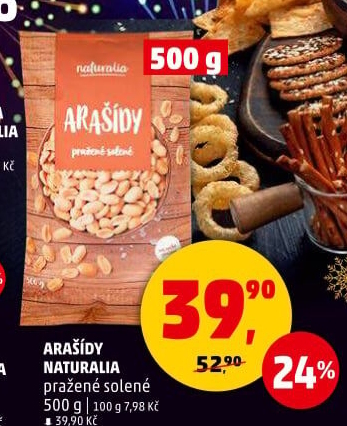 Arašídy pražené Naturalia