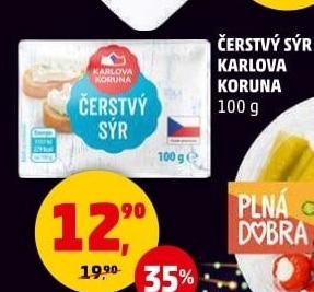 Čerstvý sýr Karlova Koruna