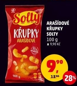 Křupky arašídové Solty