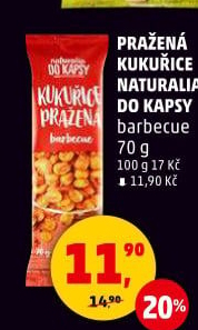 Kukuřice pražená barbecue Naturalia