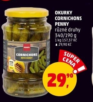 Okurky Cornichons Penny