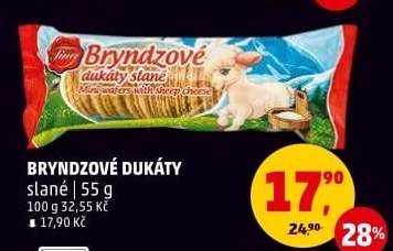 Oplatky bryndzové dukáty Tina