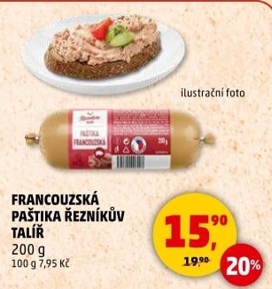 Paštika francouzská Řezníkův talíř