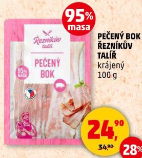 Pečený bok Řezníkův talíř