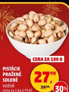 Pražené pistácie