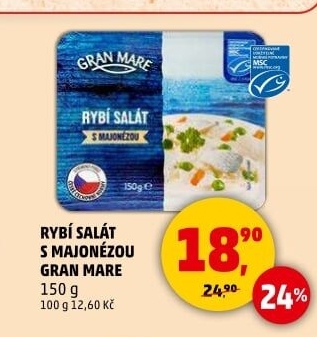 Rybí salát s majonézou Gran Mare