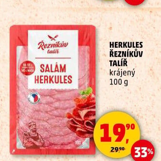 Salám Herkules Řezníkův talíř