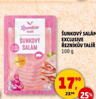Salám šunkový exclusive Řezníkův talíř