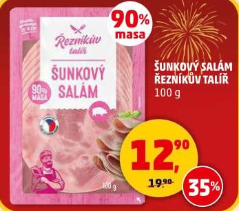 Salám šunkový Řezníkův talíř