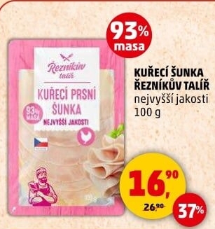 Šunka kuřecí nejvyšší jakosti Řezníkův talíř