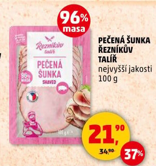 Šunka pečená nejvyšší jakosti Řezníkův talíř