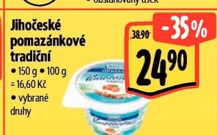 Tradiční pomazánkové Jihočeské Madeta