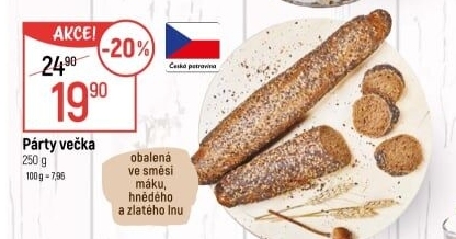 Pečivo Párty večka