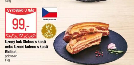 Uzený bok s kostí Globus