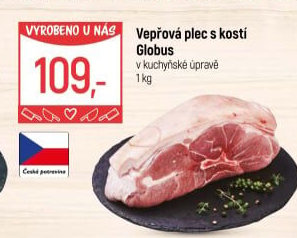 Vepřová plec s kostí Globus