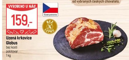 Uzená krkovice bez kosti Globus