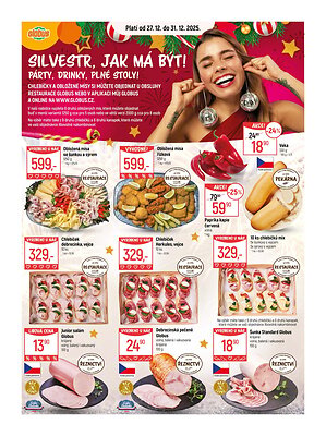 akční leták Globus 27.12.2025-31.12.2025