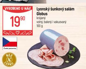 Salám lyonský šunkový Globus