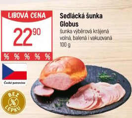 Šunka sedlácká výběrová Globus