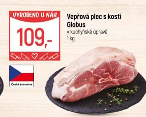Vepřová plec s kostí Globus